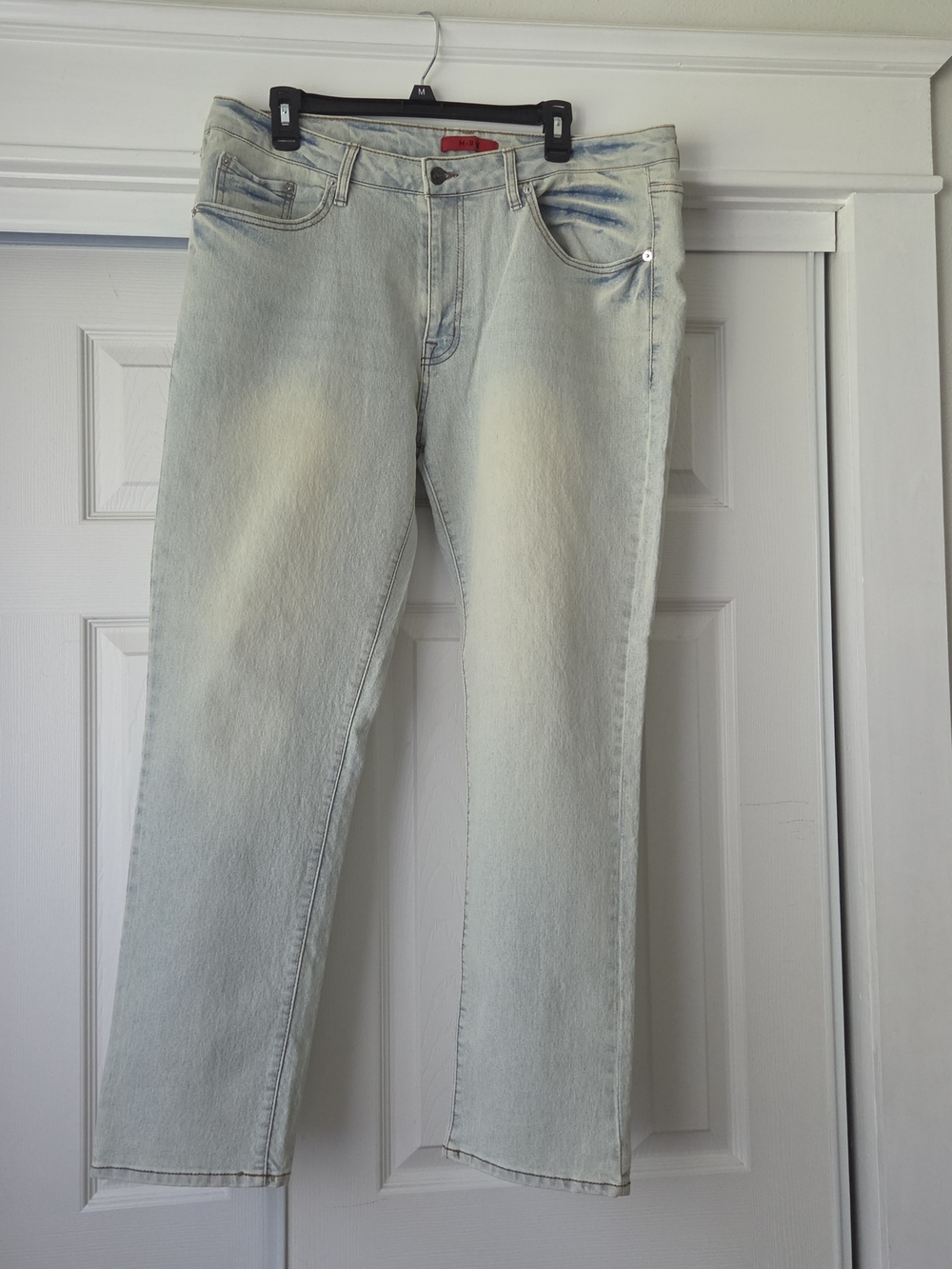 MBX Men's Slim Fit Light Wash Denim Jeans Size 36x30 Blue
Stretch